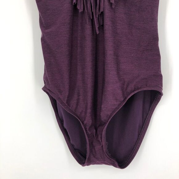 MOSSIMO Purple Fringe One Piece Swim Suit - Picture 4 of 5